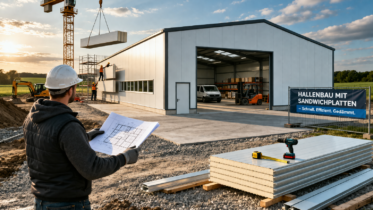 Erfahrungen mit Hallenbau aus Sandwichplatten